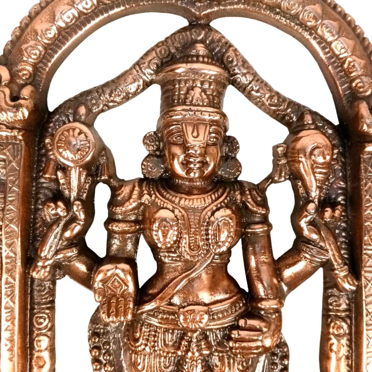 Tirupati Balaji Wall Hanging Idol For Home Temple - 14 Inch - Apkamart