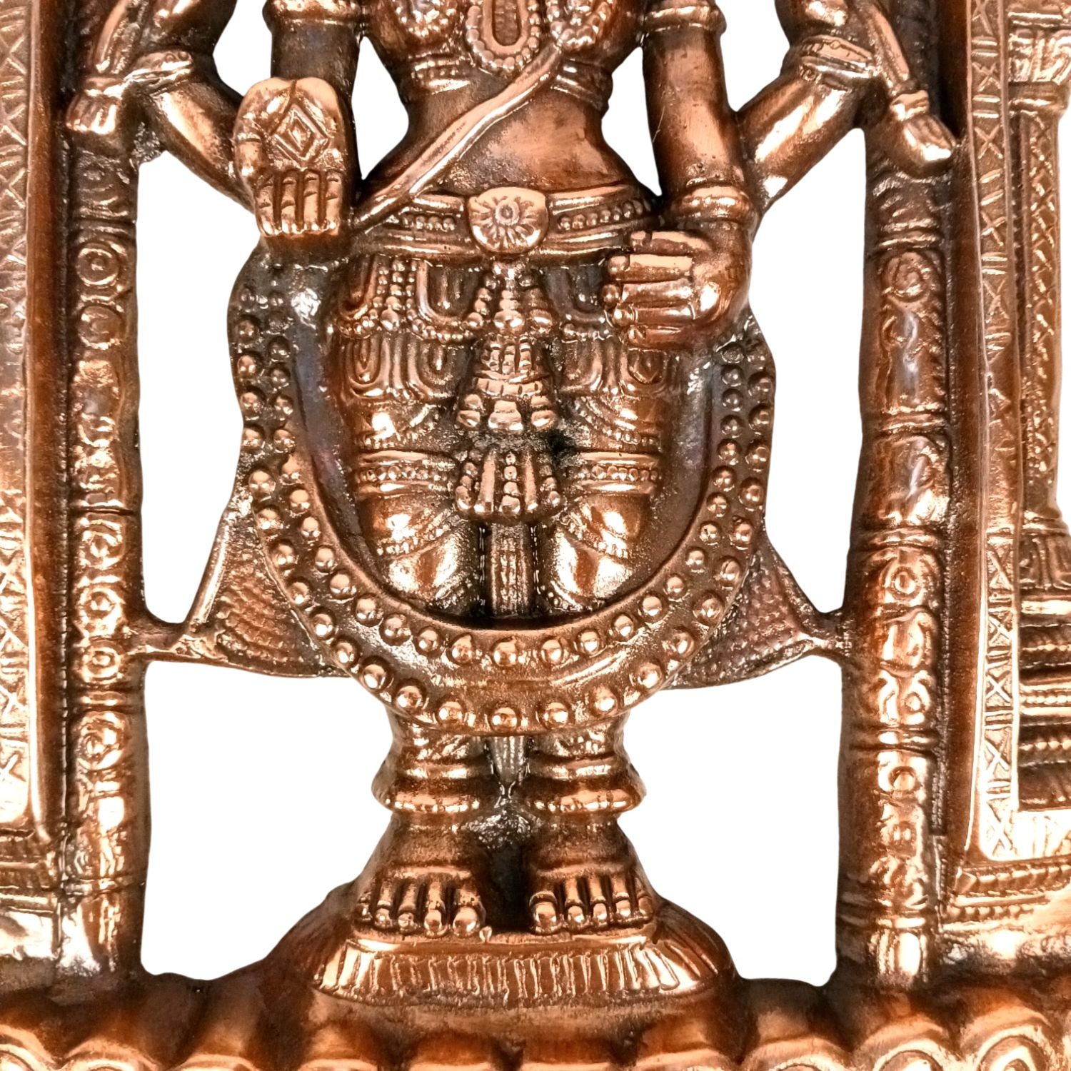 Tirupati Balaji Wall Hanging Idol For Home Temple - 14 Inch - Apkamart