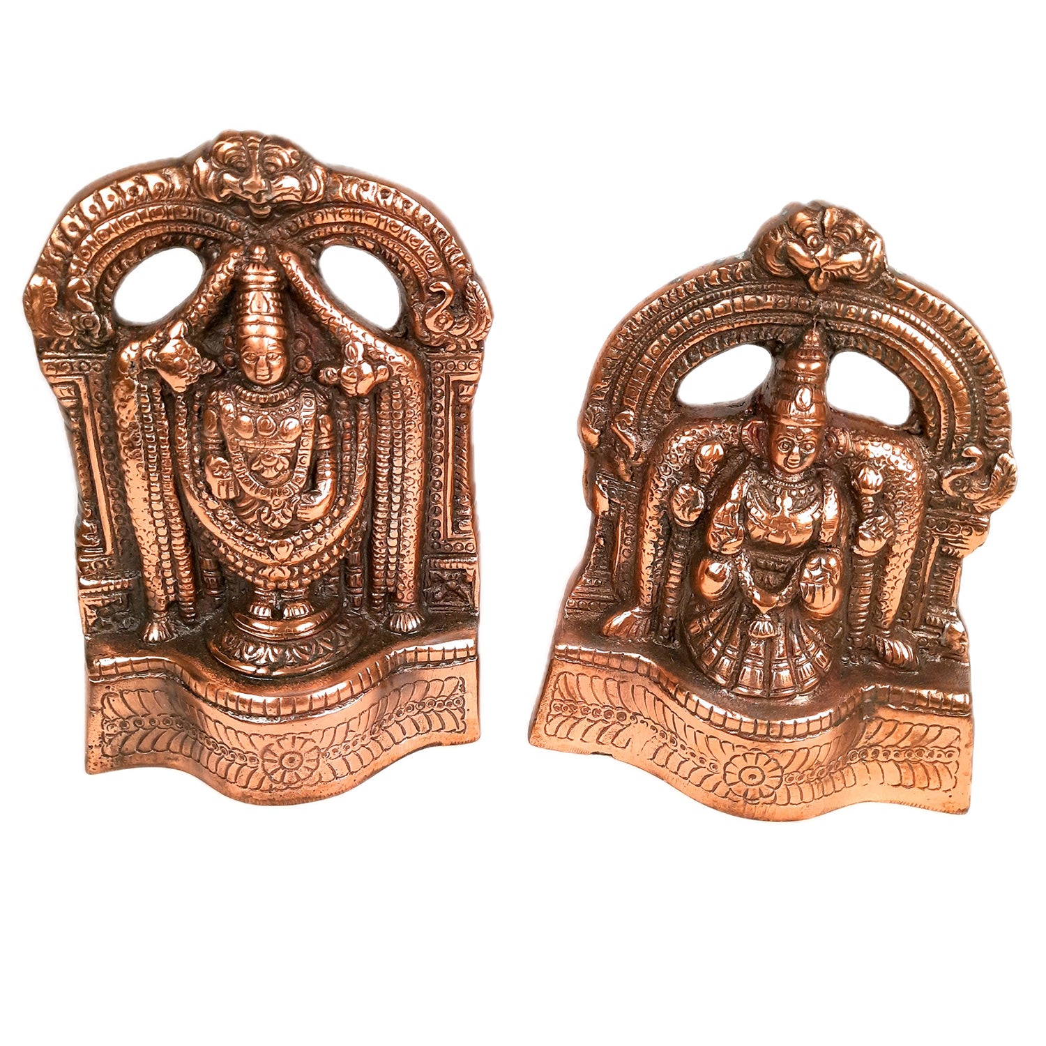 Lord Balaji And Goddess Padmavati Idol | Shri Venkateswara Swami Statue | Tirupati Balaji Murti - for Home, Living Room, Office, Puja & Gift - apkamart