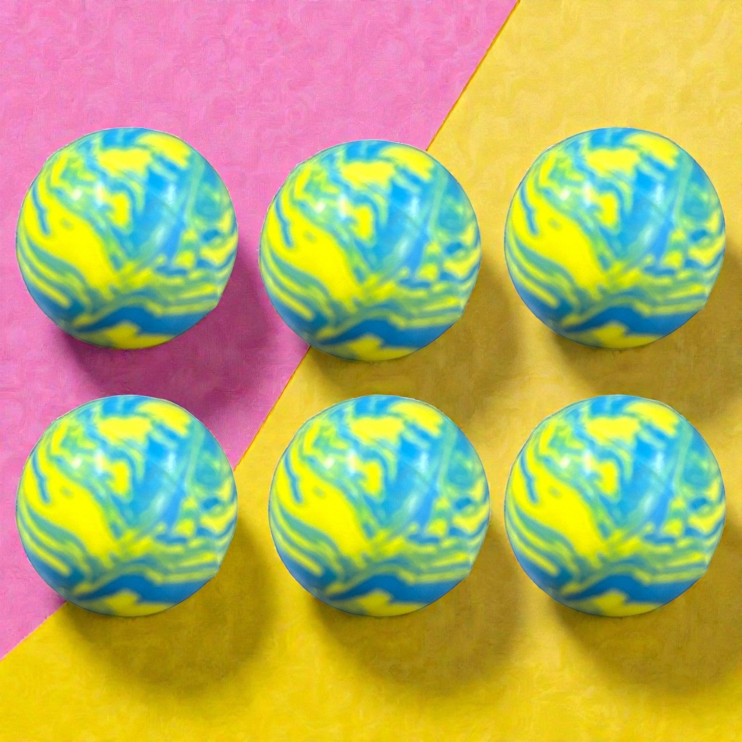Colorful Bouncy Balls for Kids Rubber High Bounce Jumping Balls | Crazy Super Bounce Play Balls for Indoor Outdoor Games | Return Gifts Toys for Boys and Girls - Apkamart #Style_Pack Of 6