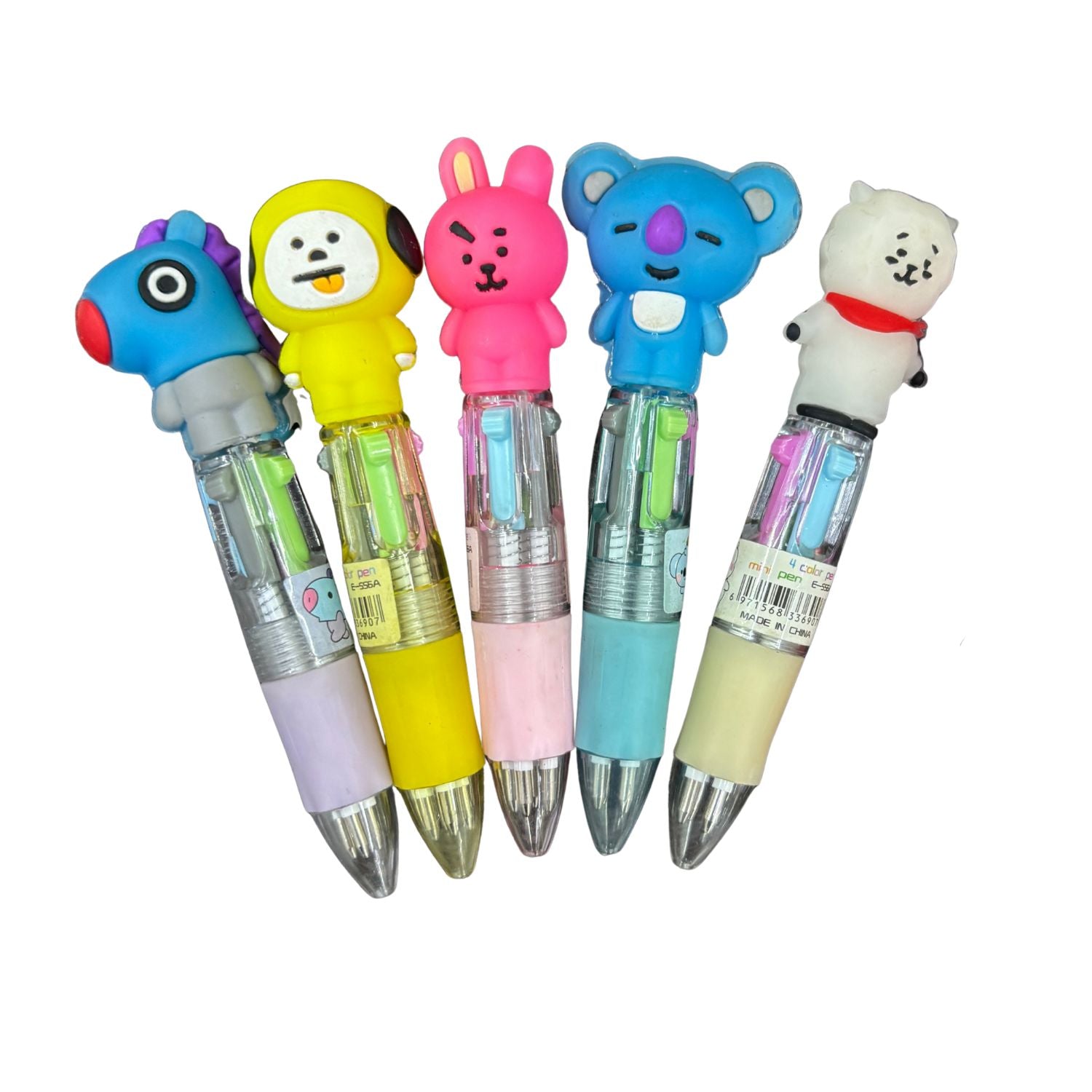 Mini Ball Pen | Ballpoint Pen | Push Button Multicolor Pen - for Students, Kids, Girls, Boys, School, Drawing, Birthday Gift & Return Gifts - Pack of 2 - Apkamart #Style_Pack Of 5