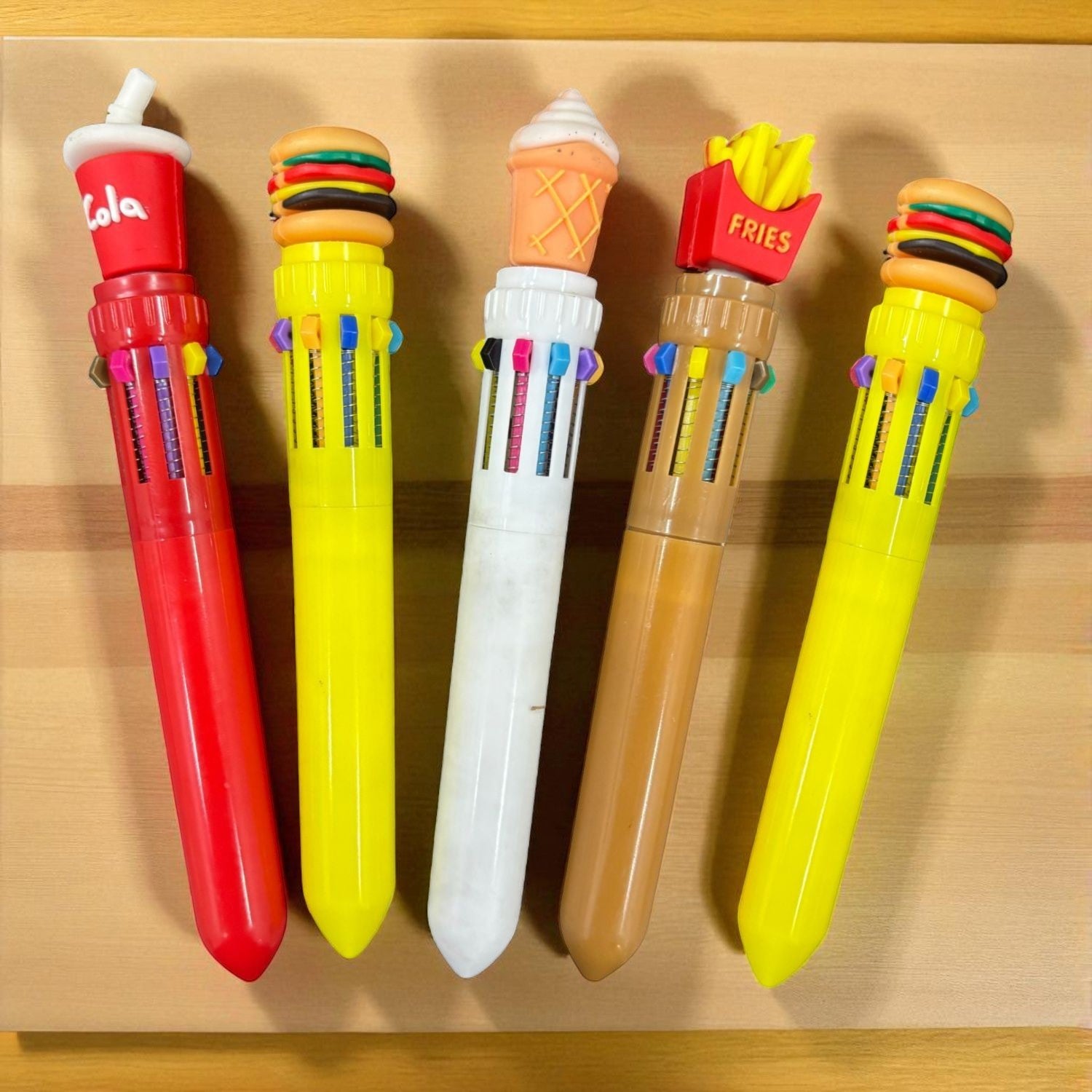 4 in 1 Mini Multicolor Ballpoint Pen | Push Button Pen for Students, Kids, Girls, Boys, School, Drawing, Birthday Gift & Return Gifts | Pack of 2 - Apkamart #Style_Pack Of 5