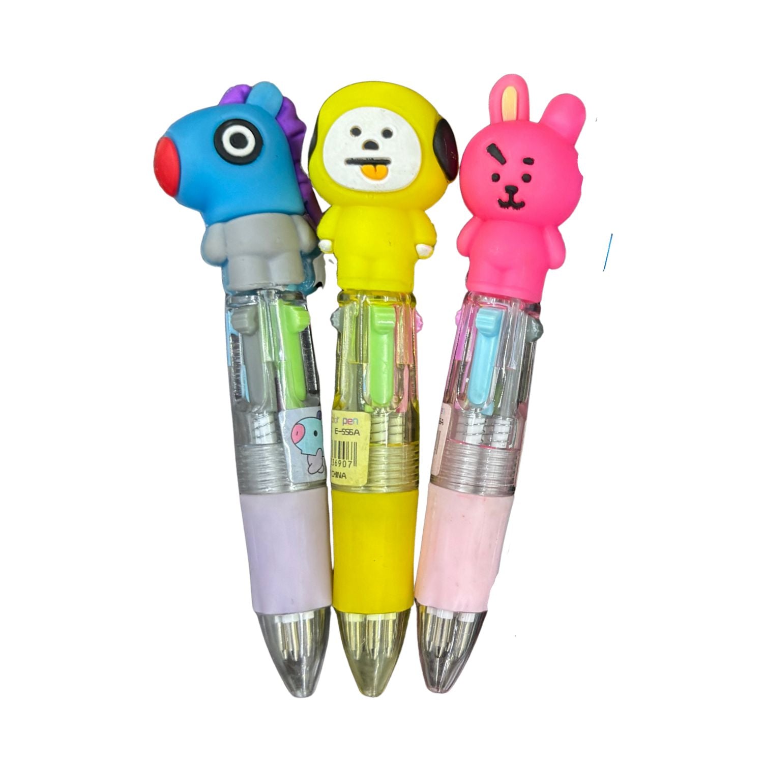 Mini Ball Pen | Ballpoint Pen | Push Button Multicolor Pen - for Students, Kids, Girls, Boys, School, Drawing, Birthday Gift & Return Gifts - Pack of 2 - Apkamart #Style_Pack Of 3
