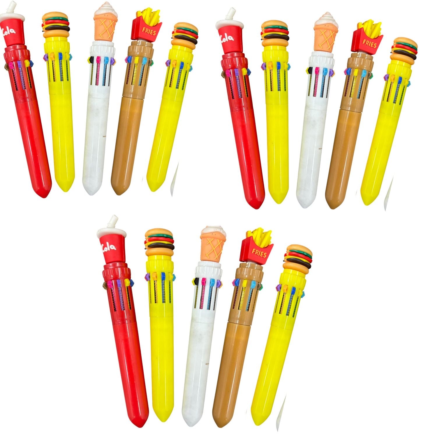 4 in 1 Mini Multicolor Ballpoint Pen | Push Button Pen for Students, Kids, Girls, Boys, School, Drawing, Birthday Gift & Return Gifts | Pack of 2 - Apkamart #Style_Pack Of 15