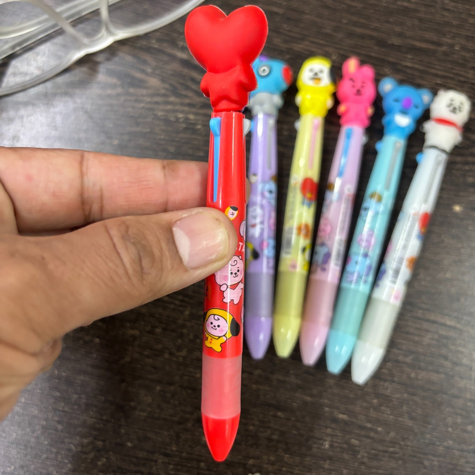 Cool & Stylish 3 in 1 Ballpoint pen - for Kids | Animal & Heart design on top |design ballpoint pen, creative pen | Best for Gift & Return Gift