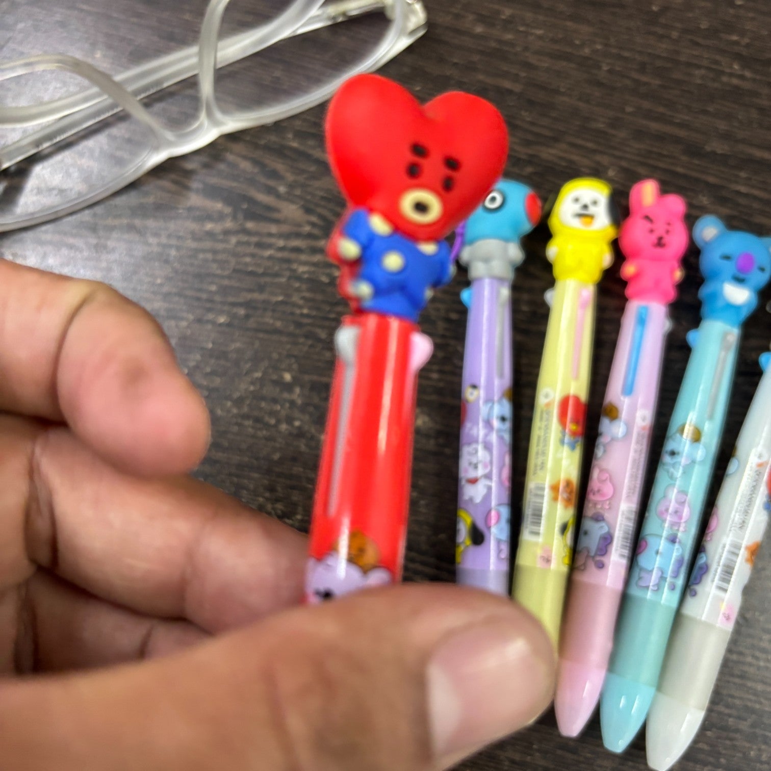 Cool & Stylish 3 in 1 Ballpoint pen - for Kids | Animal & Heart design on top |design ballpoint pen, creative pen | Best for Gift & Return Gift