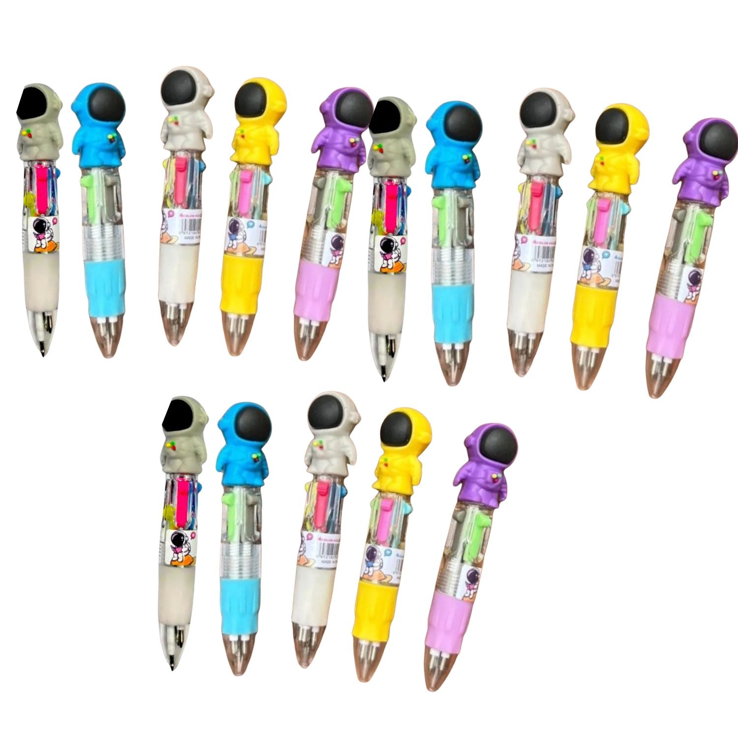 Mini Ball Pen | Ballpoint Pen | Push Button Multicolor Pen - for Students, Kids, Girls, Boys, School, Drawing, Birthday Gift & Return Gifts-Pack of 2 - Apkamart #Style_Pack Of 15