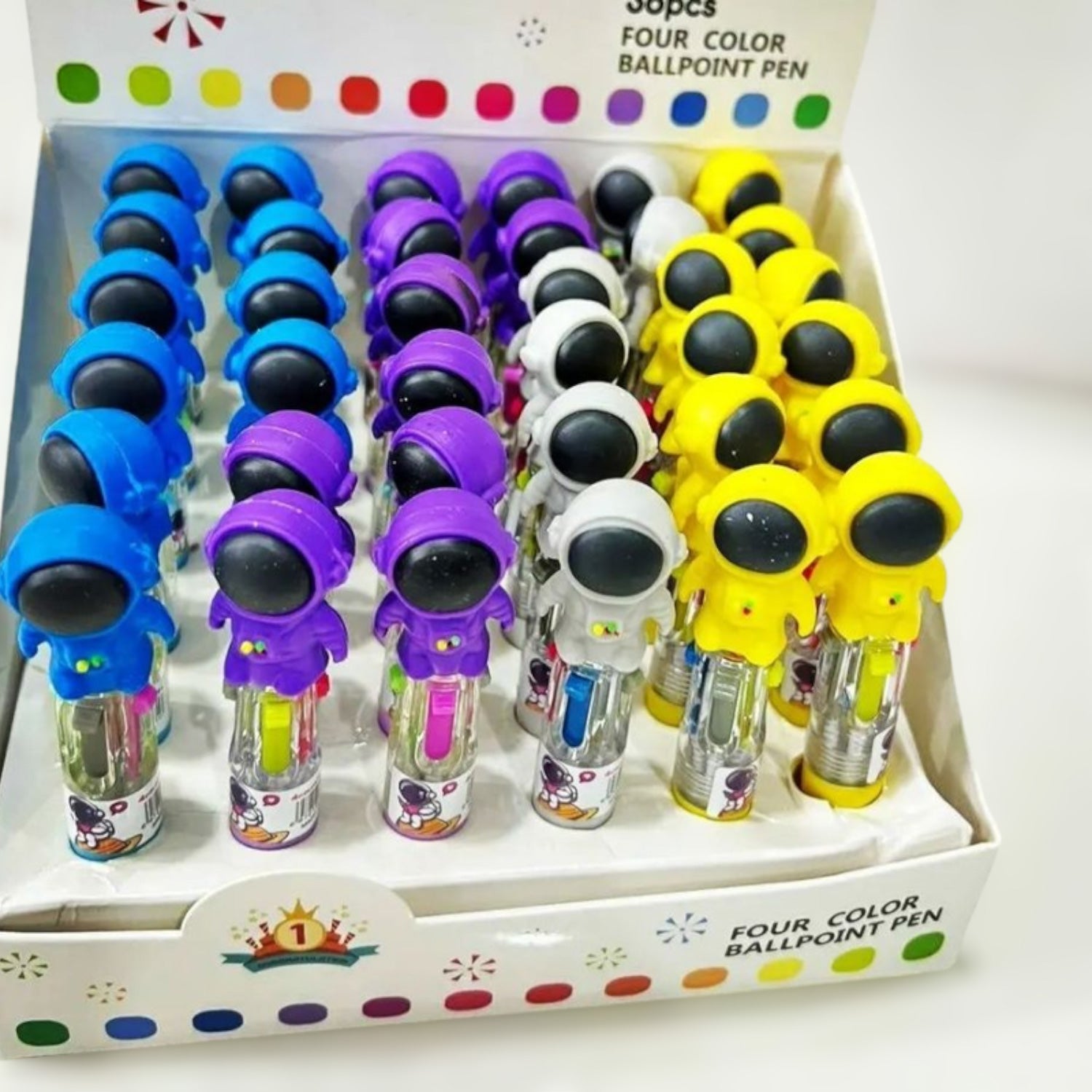 Mini Ball Pen | Ballpoint Pen | Push Button Multicolor Pen - for Students, Kids, Girls, Boys, School, Drawing, Birthday Gift & Return Gifts