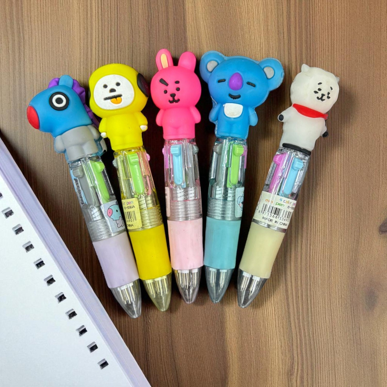 Mini Ball Pen | Ballpoint Pen | Push Button Multicolor Pen - for Students, Kids, Girls, Boys, School, Drawing, Birthday Gift & Return Gifts - Pack of 2 - Apkamart #Style_Pack Of 5