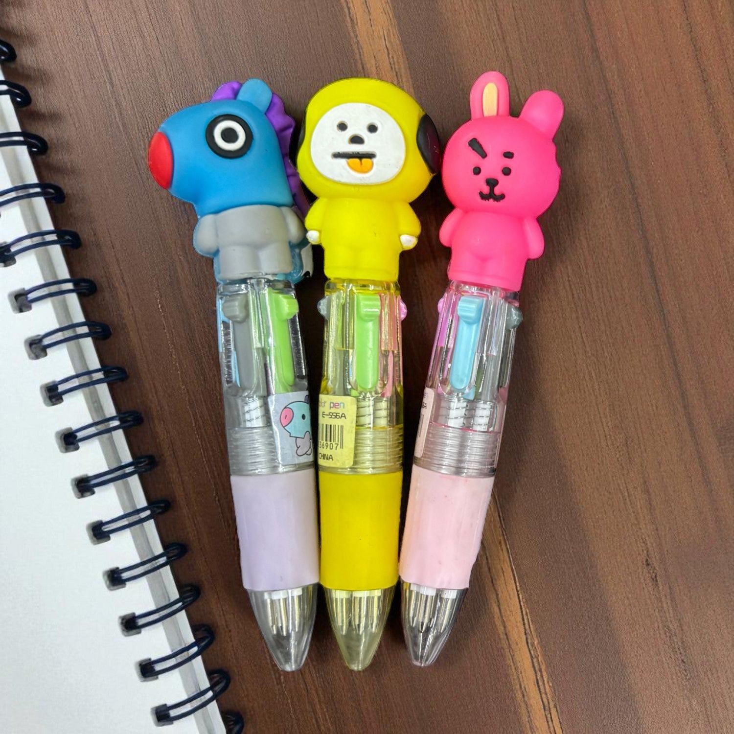 Mini Ball Pen | Ballpoint Pen | Push Button Multicolor Pen - for Students, Kids, Girls, Boys, School, Drawing, Birthday Gift & Return Gifts - Pack of 2 - Apkamart #Style_Pack Of 3