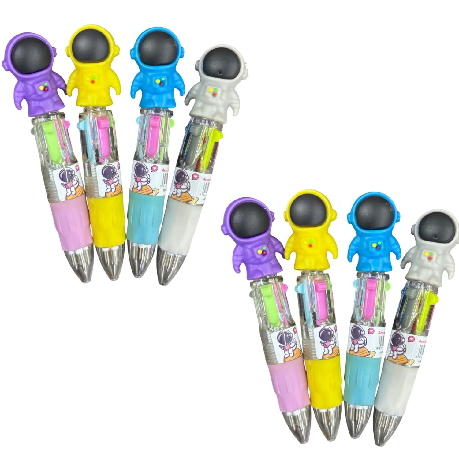 Mini Ball Pen | Ballpoint Pen | Push Button Multicolor Pen - for Students, Kids, Girls, Boys, School, Drawing, Birthday Gift & Return Gifts-Pack of 2 - Apkamart #Style_Pack Of 8