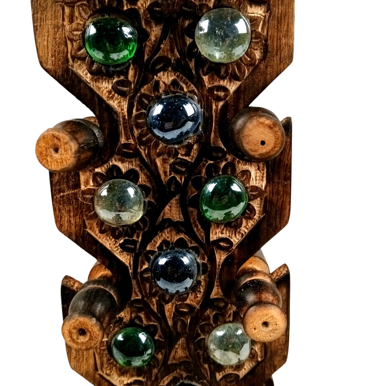 Wooden Bangle Stand | Bangle & Bracelet Organizer - 8 Rod - 15 Inch - Apkamart