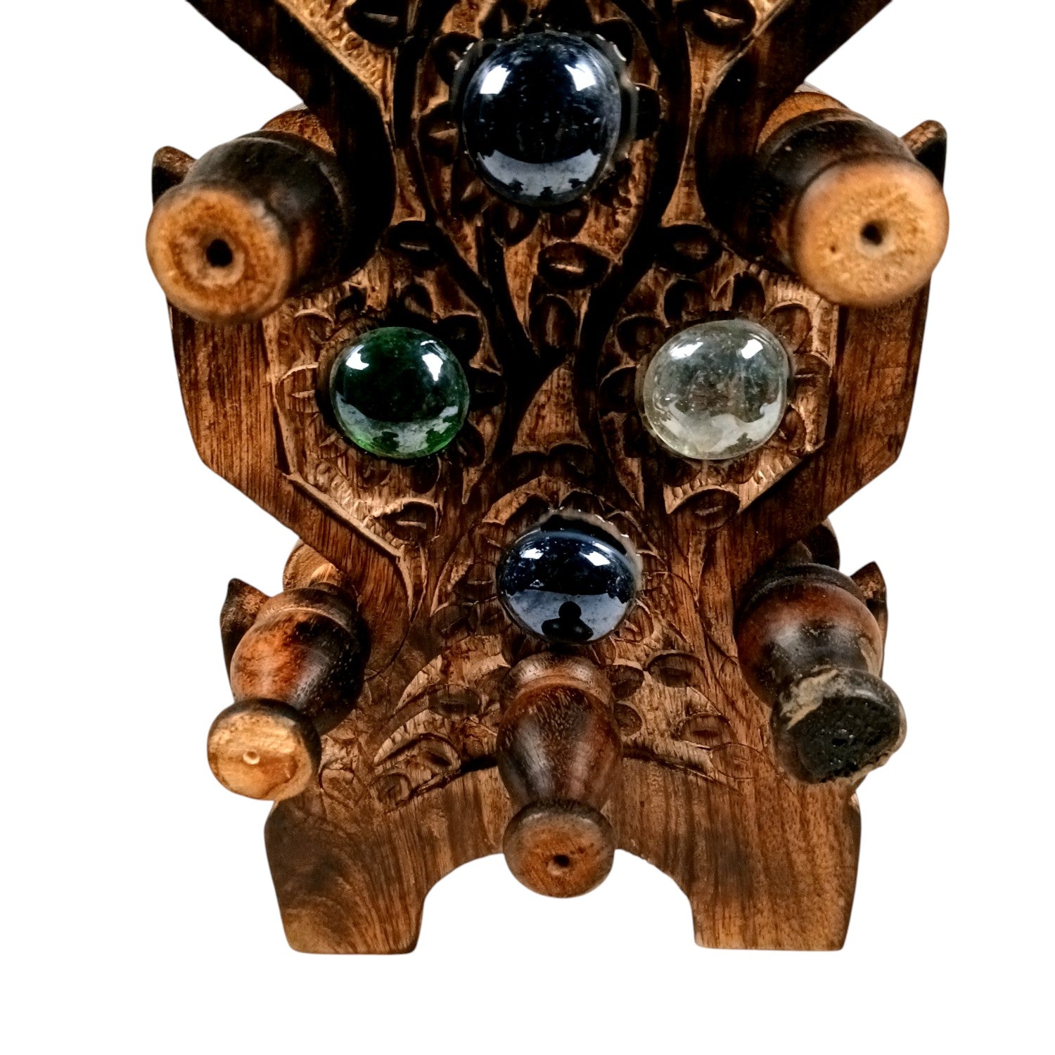 Wooden Bangle Stand | Bangle & Bracelet Organizer - 8 Rod - 15 Inch - Apkamart