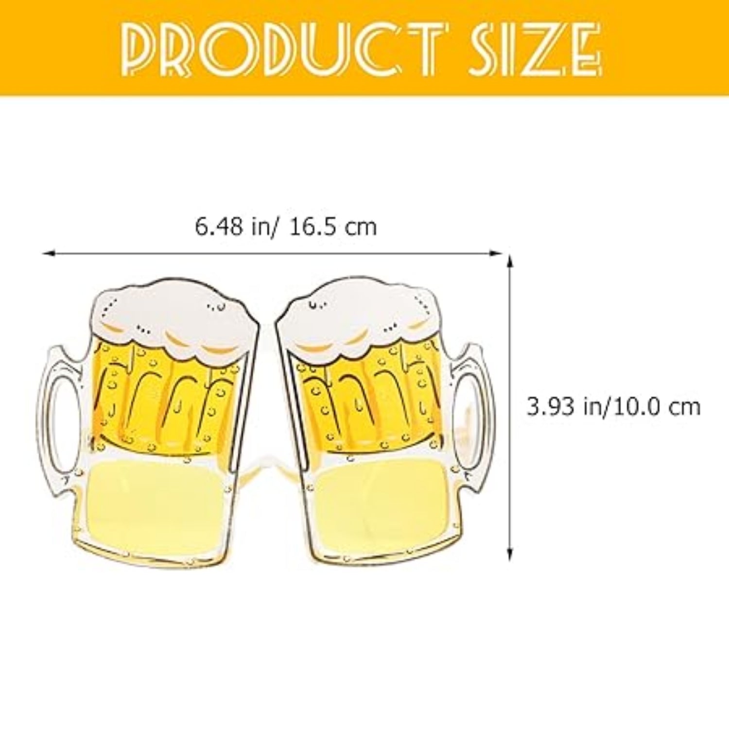 Party Beer Mug Eyeglasses Fun Party Eyewear Novelty Party Eyeglasses for Adults Cool Eyeglasses for Birthday Halloween Bar Events