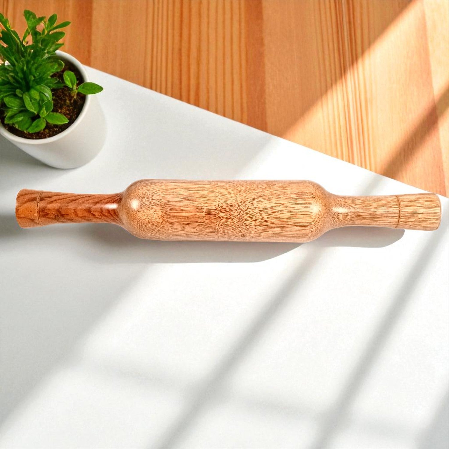 Sheesham Wood Belan | Rolling Pin | Roti Belan | Chapati Roller | Latna Thick Size | Belna for Making Roti, Paratha, Puri, Papad - for Home & Kitchen - 12 Inch - Apkamart