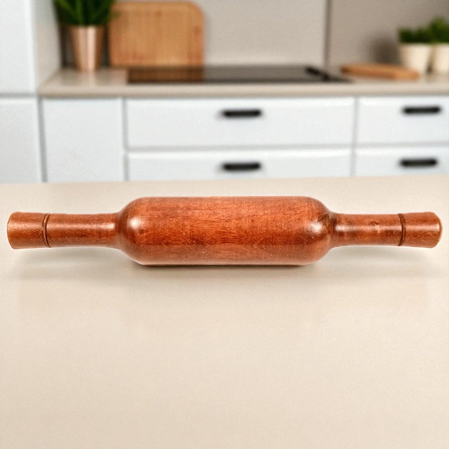 Sheesham Wood Belan | Rolling Pin | Roti Belan | Chapati Roller | Latna Thick Size | Belna for Making Roti, Paratha, Puri, Papad - for Home & Kitchen - 12 Inch - Apkamart