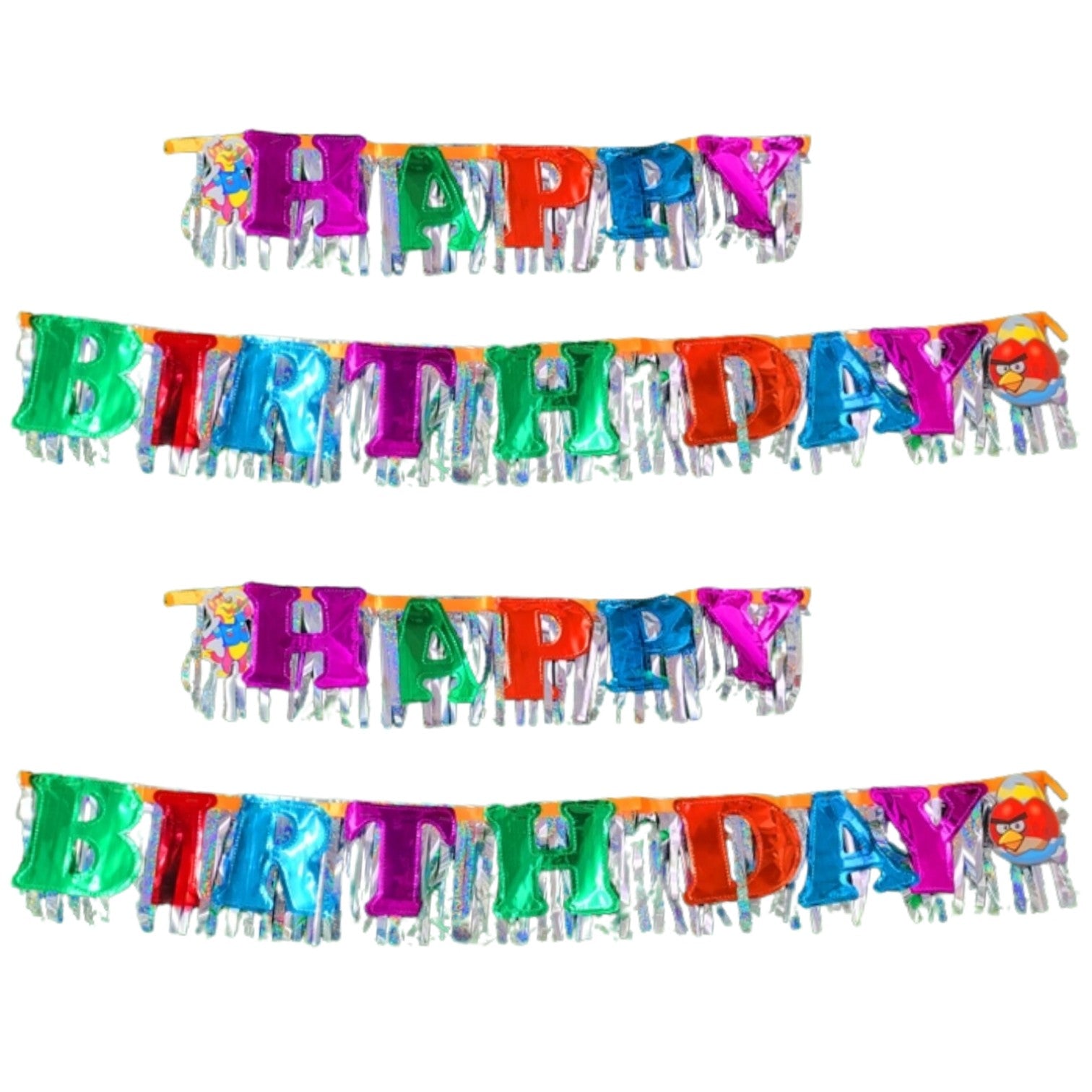Happy Birthday Banner Colourful For Kids Party Home - Apkamart #Style_Pack Of 2