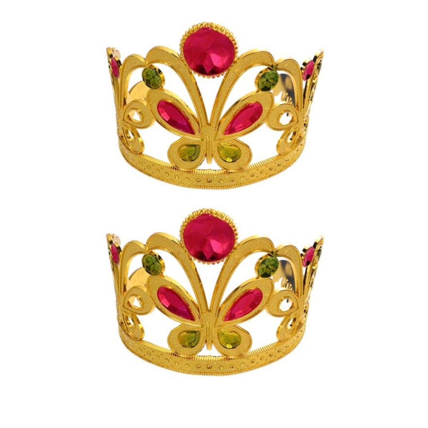 Birthday Crown for Girls | Birthday Girl Crown Headband for Kids Birthday Party Celebration, Cake Cutting, Photoshoot & Princess Theme Events - Apkamart #Style_Pack Of 2