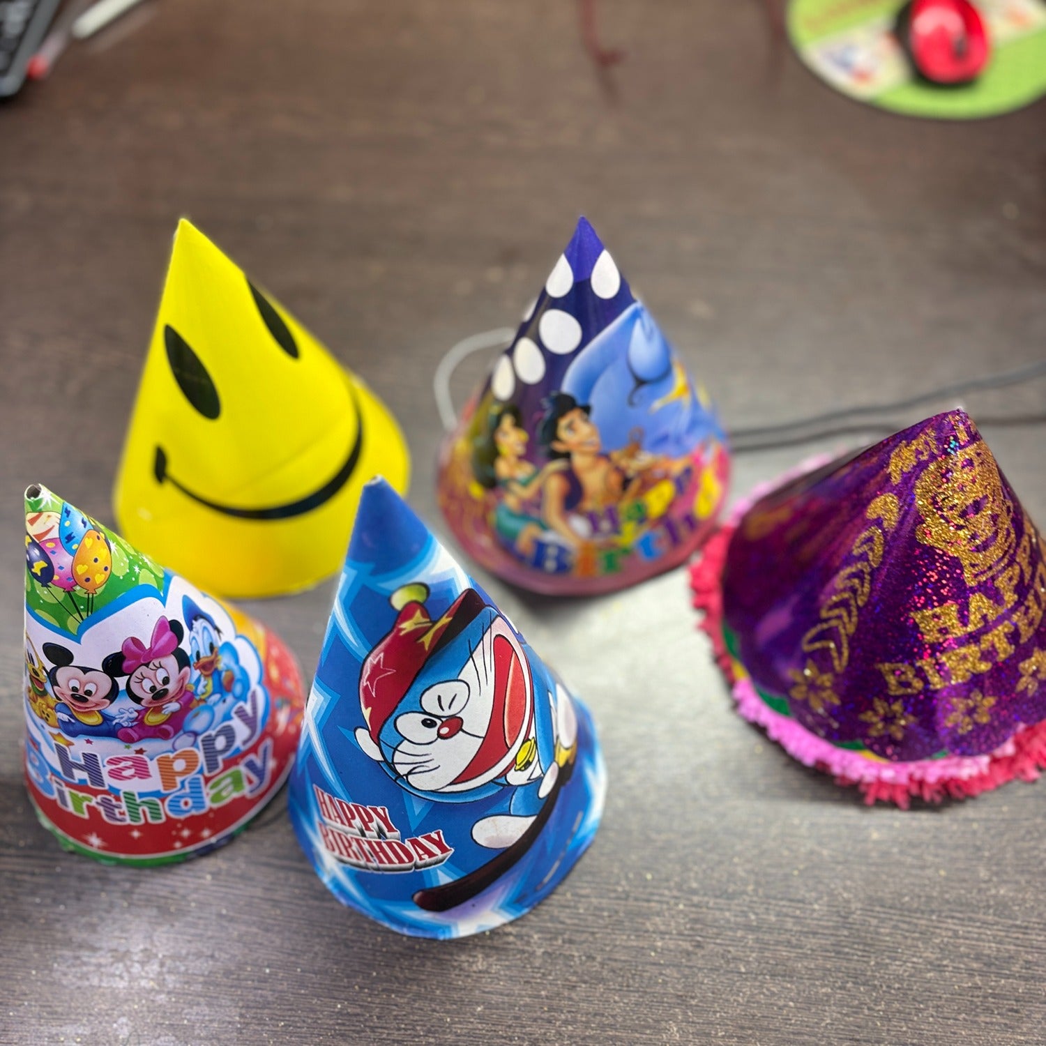 Birthday Caps for Girls | Happy Birthday Party Caps for Kids | Colorful Birthday Party Cap for Kids Celebration | Party Caps for Home & School Parties