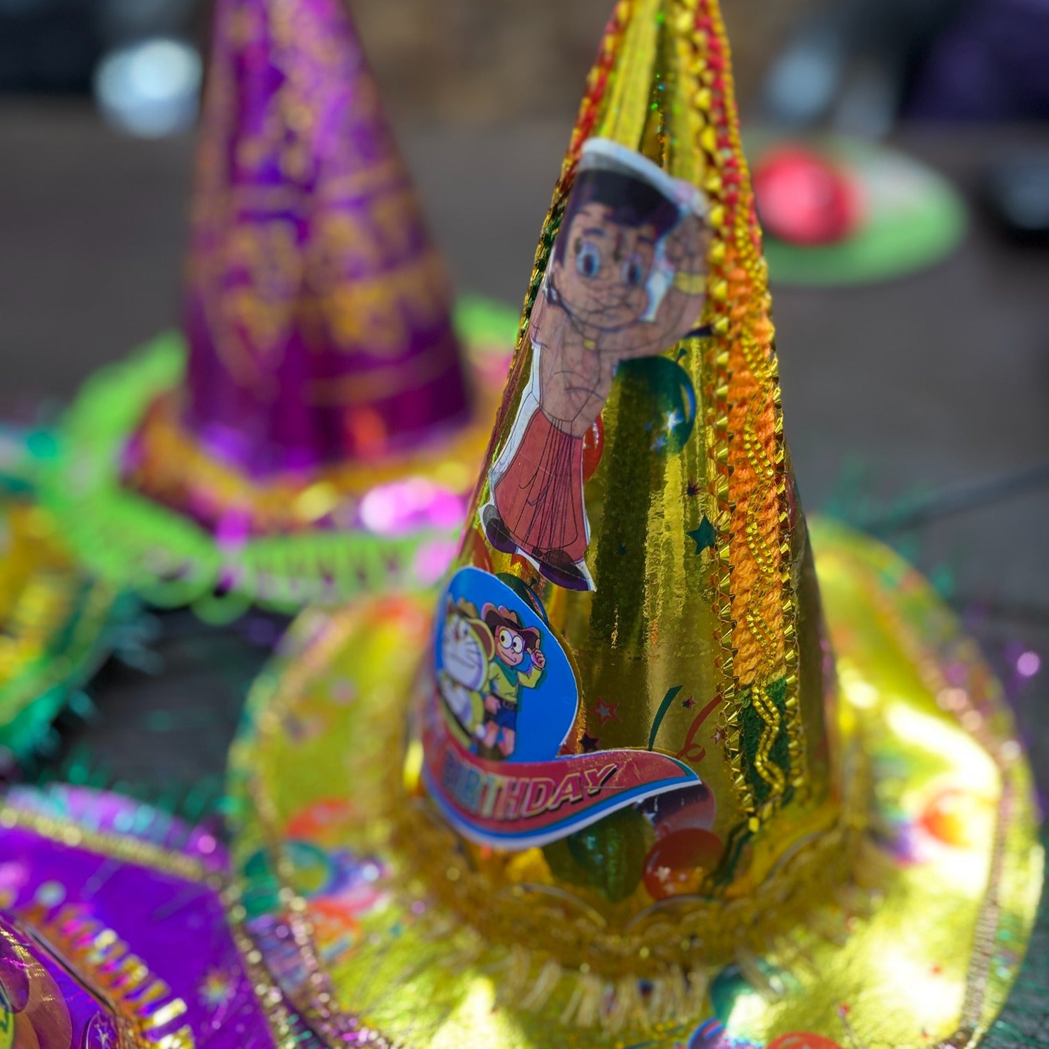 Birthday Caps for Kids | Happy Birthday Party Caps for Kids | Colorful Birthday Cap for Kids Celebration | Birtday Party Caps for Home & School Parties