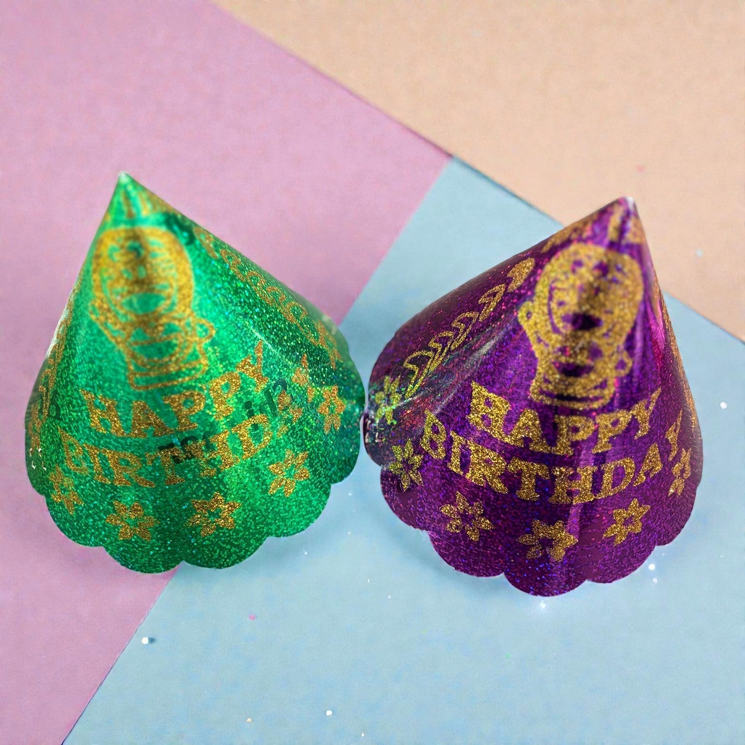Birthday Caps for Girls | Happy Birthday Party Caps for Kids | Colorful Birthday Party Cap for Kids Celebration | Party Caps for Home & School Parties