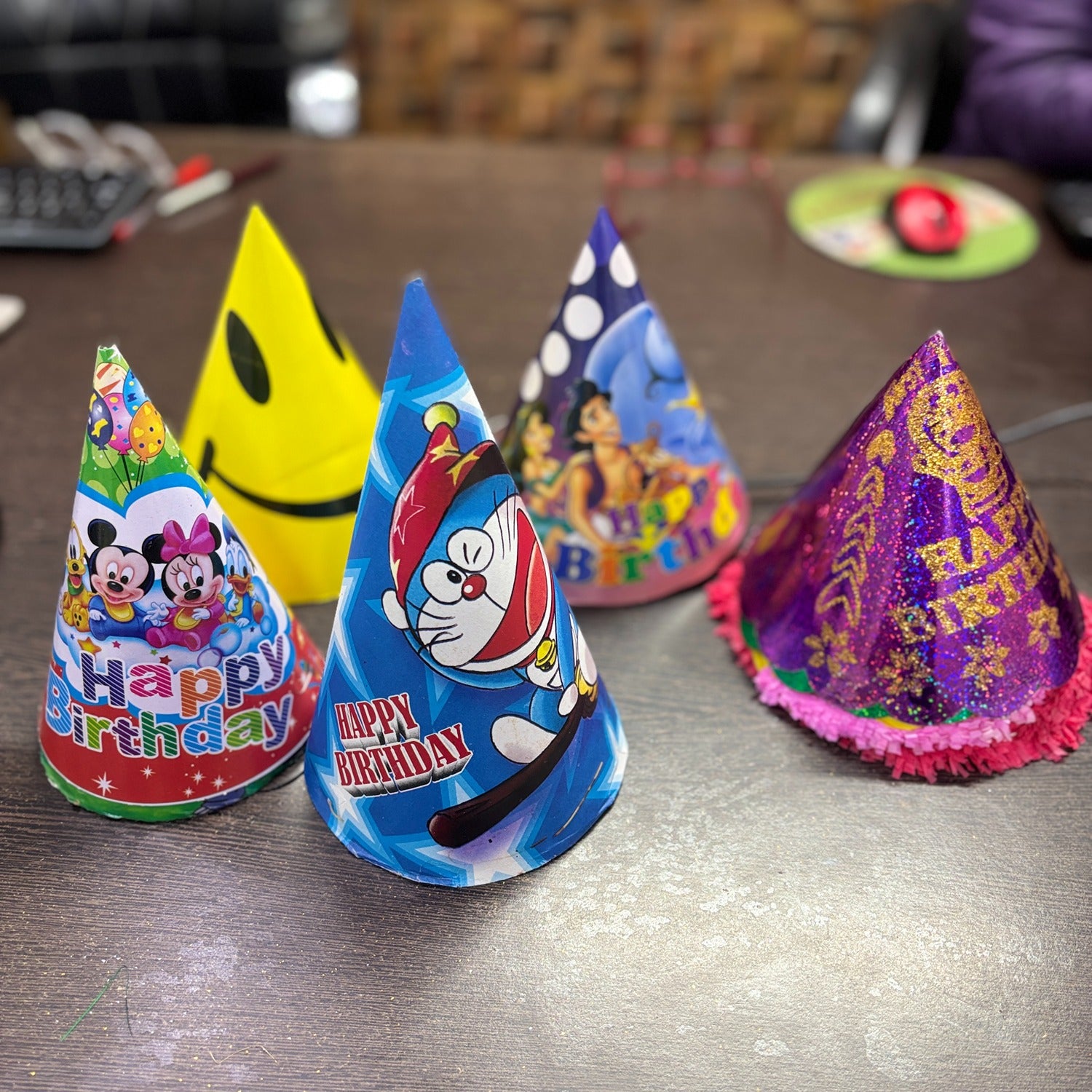 Birthday Caps for Girls | Happy Birthday Party Caps for Kids | Colorful Birthday Party Cap for Kids Celebration | Party Caps for Home & School Parties