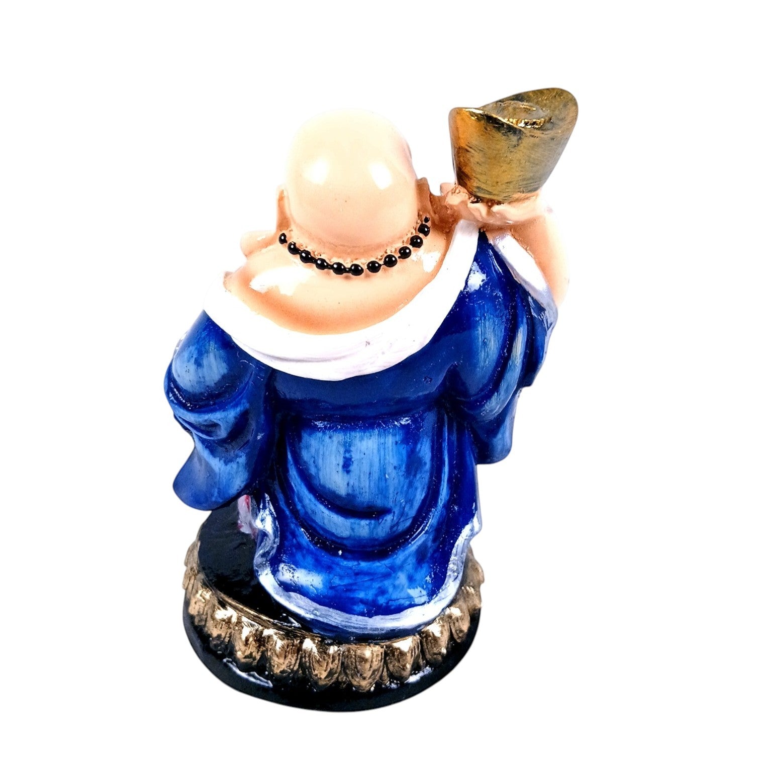 Laughing Buddha Bowl in Hand With Money Bag For Good Luck - 5 Inch - Apkamart