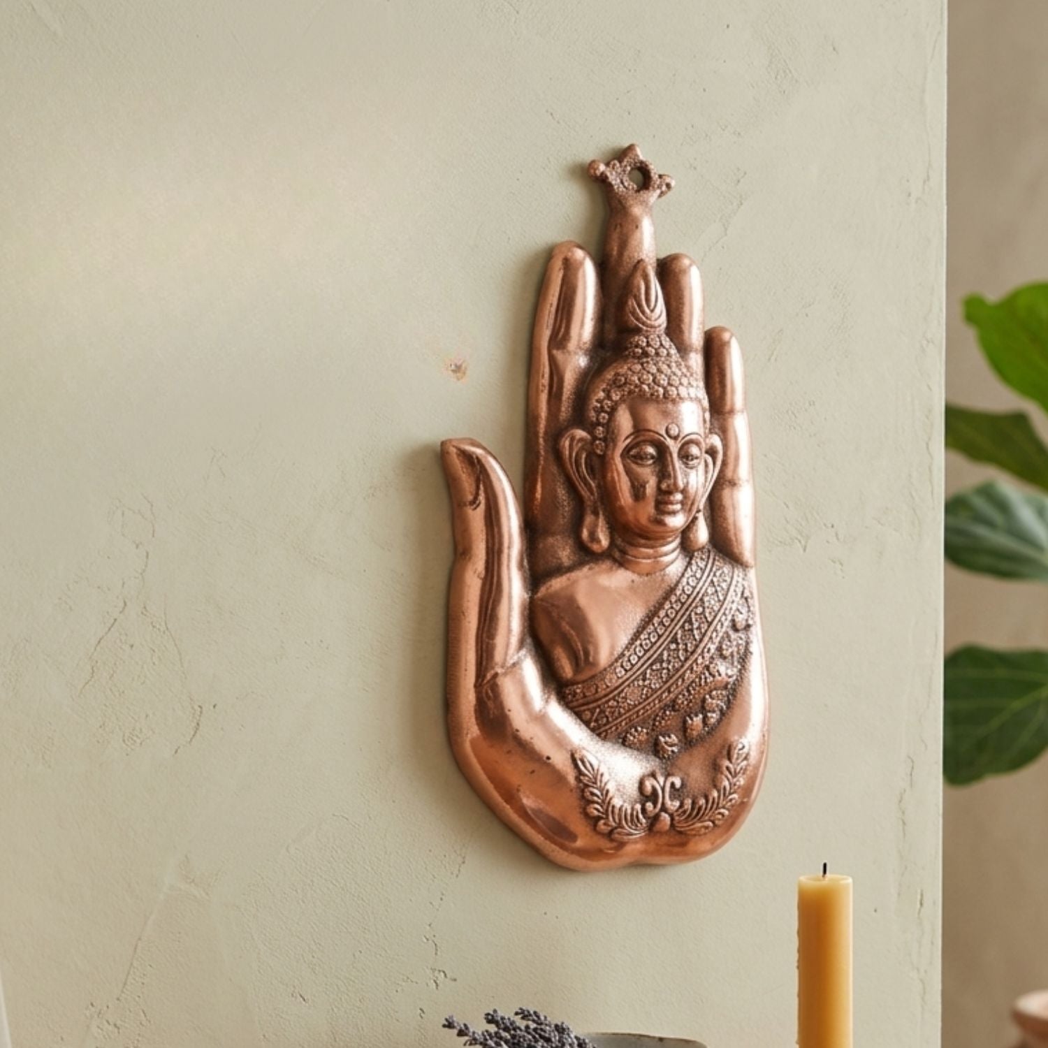 Buddha Wall Hanging Showpiece - 11 Inch