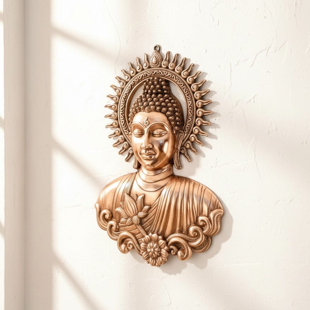 Gautam Buddha Big  Wall Hanging For Home – 23 Inch - Apkamart