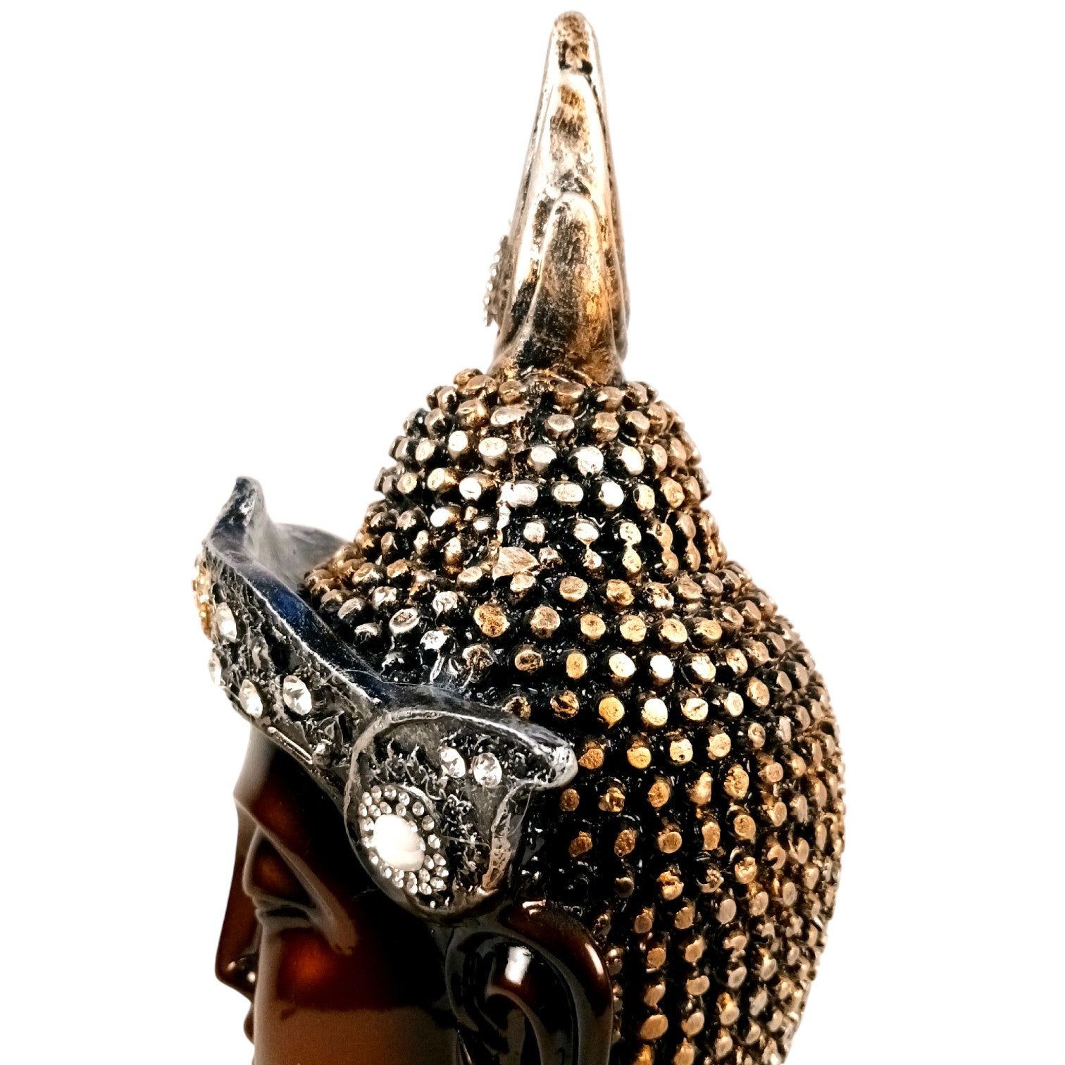 Buddha Head Statues | Lord Gautam Buddha - Idol Showpiece - For Living room, Home, Table, Shelf, Office Décor | Zen Decoration - 15 Inch - Apkamart