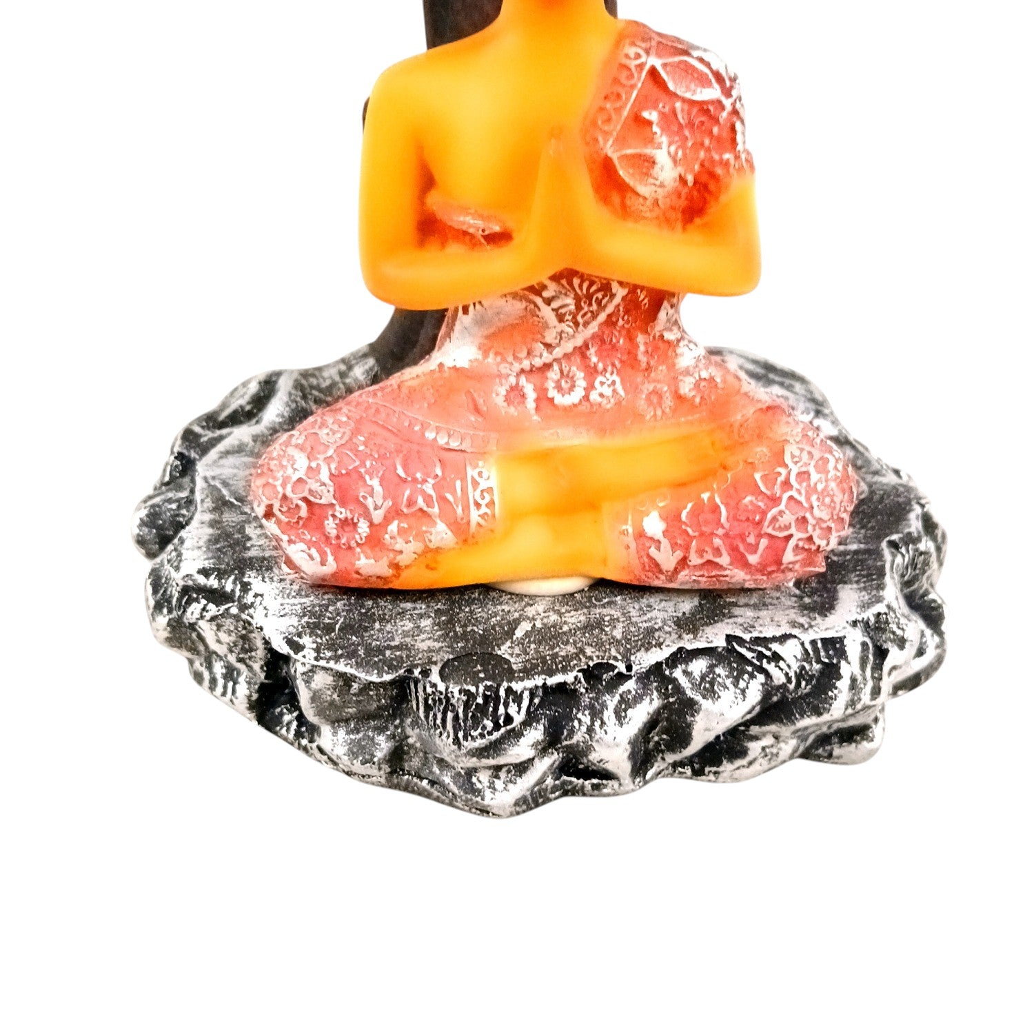 Buddha Statue | Lord Gautam Buddha in Meditation Under Tree Idol Showpiece - For Home, Table, Shelf, Office Decor & Gift - 9 Inch - Apkamart