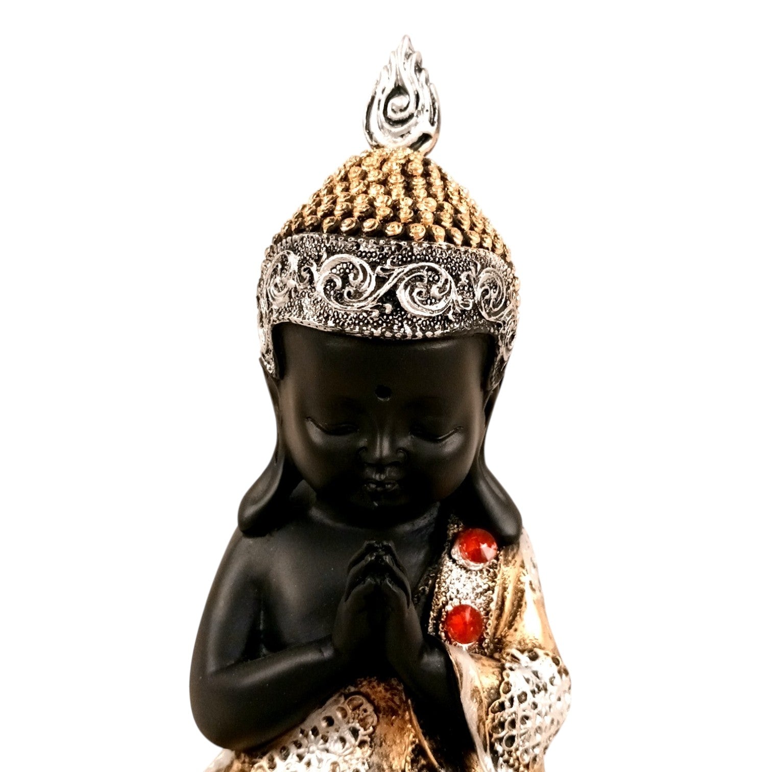 Buddha Statues | Lord Gautam Buddha Sitting Pose Idol Showpiece - For Living room, Home, Table, Shelf, Office Décor | Housewarming & Anniversary Gift - 10 Inch (Set Of 2) - Apkamart