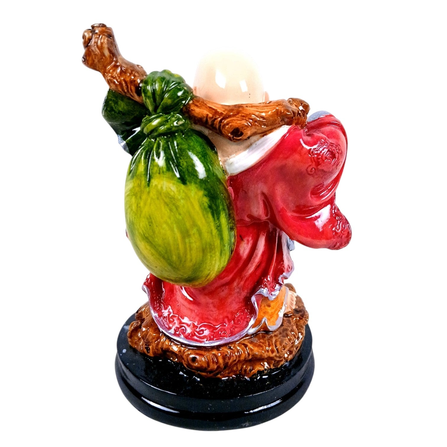 Buddhha Showpiece with Rustic Look | Feng Shui Decor - For Good Luck, Home, Table, Office Decor & Gift - 7 Inch - Apkamart