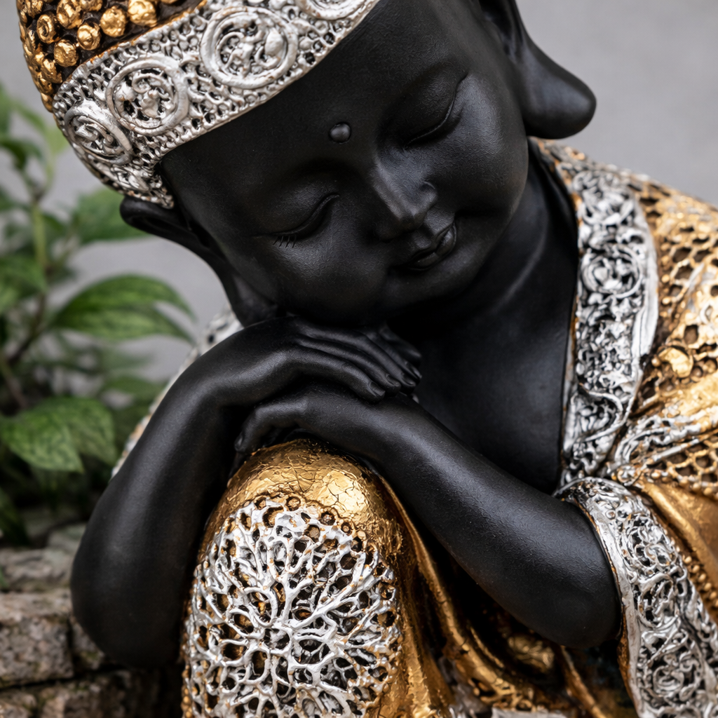 Buddha Statues | Lord Gautam Buddha Sitting Pose Idol Showpiece - For Living room, Home, Table, Shelf, Office Décor | Housewarming & Birthday Gift - 10 Inch - Apkamart