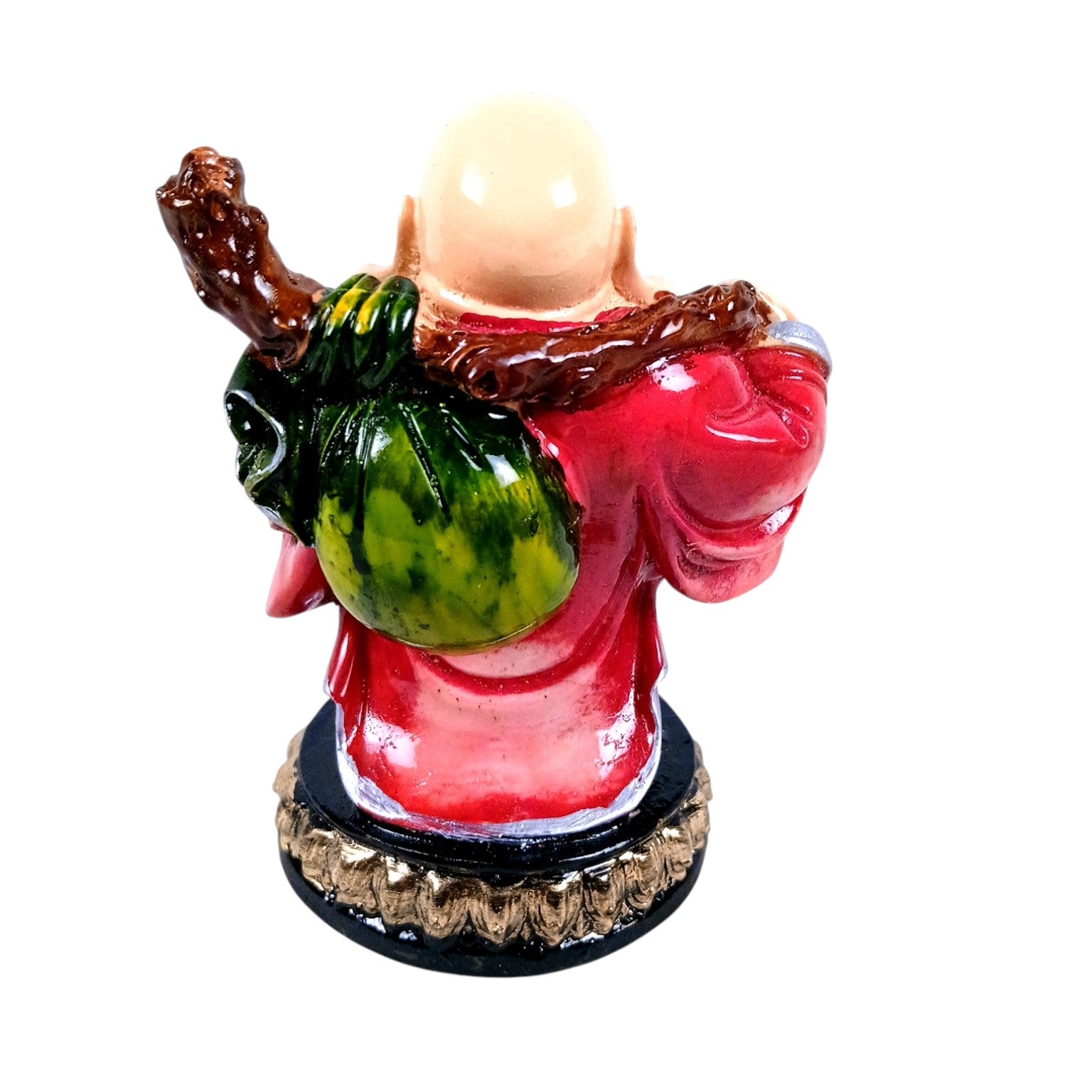  Laughing Buddha Statue with Bowl of happiness | Buddha Showpiece with Money Bag for Wealth | For Good Luck, Home, Table & Office Decor & Gift - Symbol of wealth, good luck & prosperity - 5 Inch - Apkamart