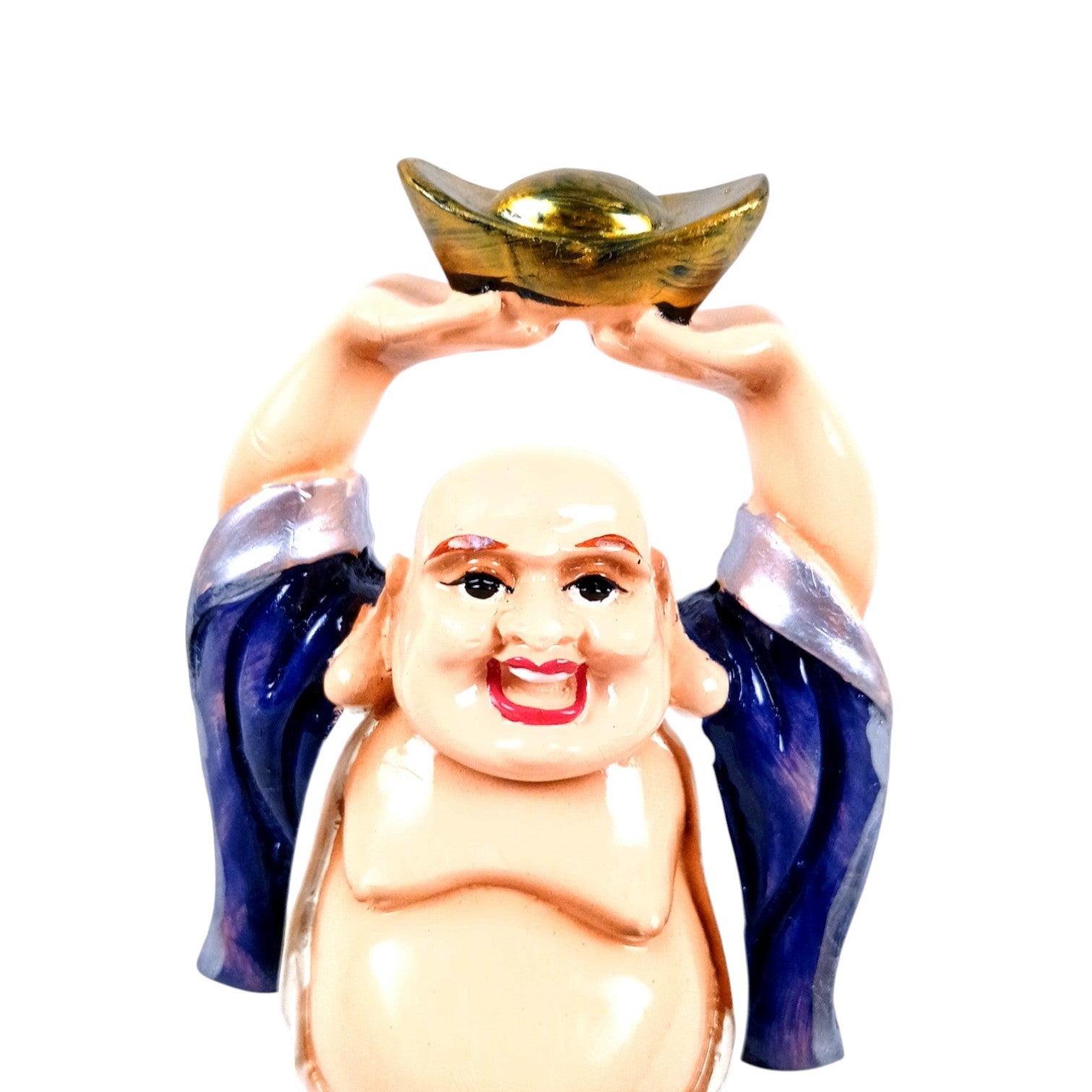  Laughing Buddha Statue with Bowl | Buddha Showpiece with Money Bag for Wealth | For Home, Table & Office Decor & Gift - Symbol of wealth, good luck & prosperity - 6 Inch - Apkamart