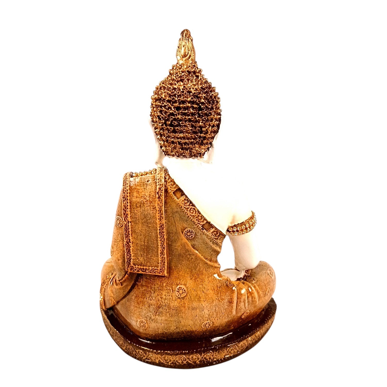 Buddha Statue | Lord Gautam Buddha in Meditation Idol Showpiece - For Living room, Home, Table, Shelf, Office Decor & Gift - 10 Inch - Apkamart