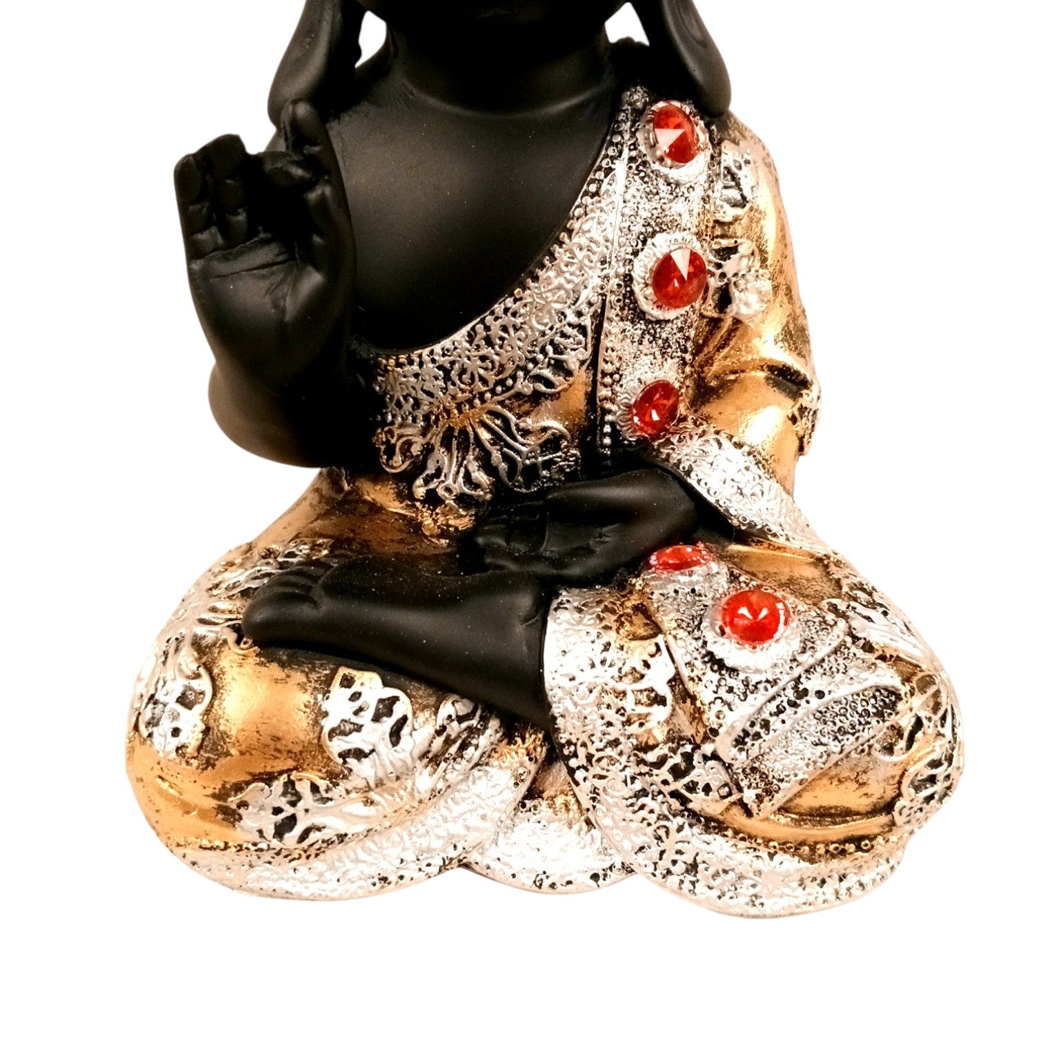 Buddha Statues | Lord Gautam Buddha Sitting Pose Idol Showpiece - For Living room, Home, Table, Shelf, Office Décor,Temple | Housewarming & Birthday Gift - 10 Inch - Apkamart