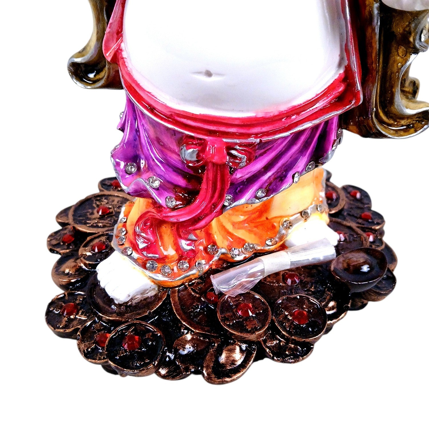 Laughing Buddha Showpiece with Rustic Look | Baby Monk Showpiece - For Home, Table & Office Decor & Gift | Feng Shui Decor - 9 Inch - Apkamart