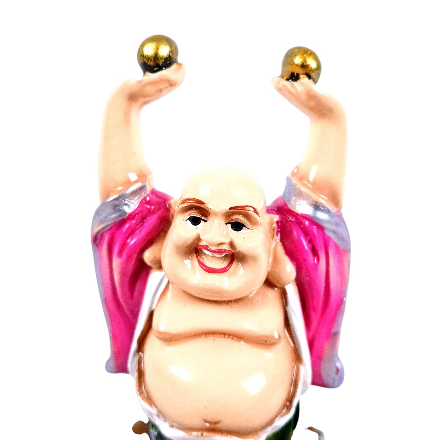  Laughing Buddha Statue | Monk Showpiece with Money Bag for Wealth | Good Luck, Victory, Success and Prosperity - For Home, Table & Office Decor & Gift - 5 Inch - Apkamart