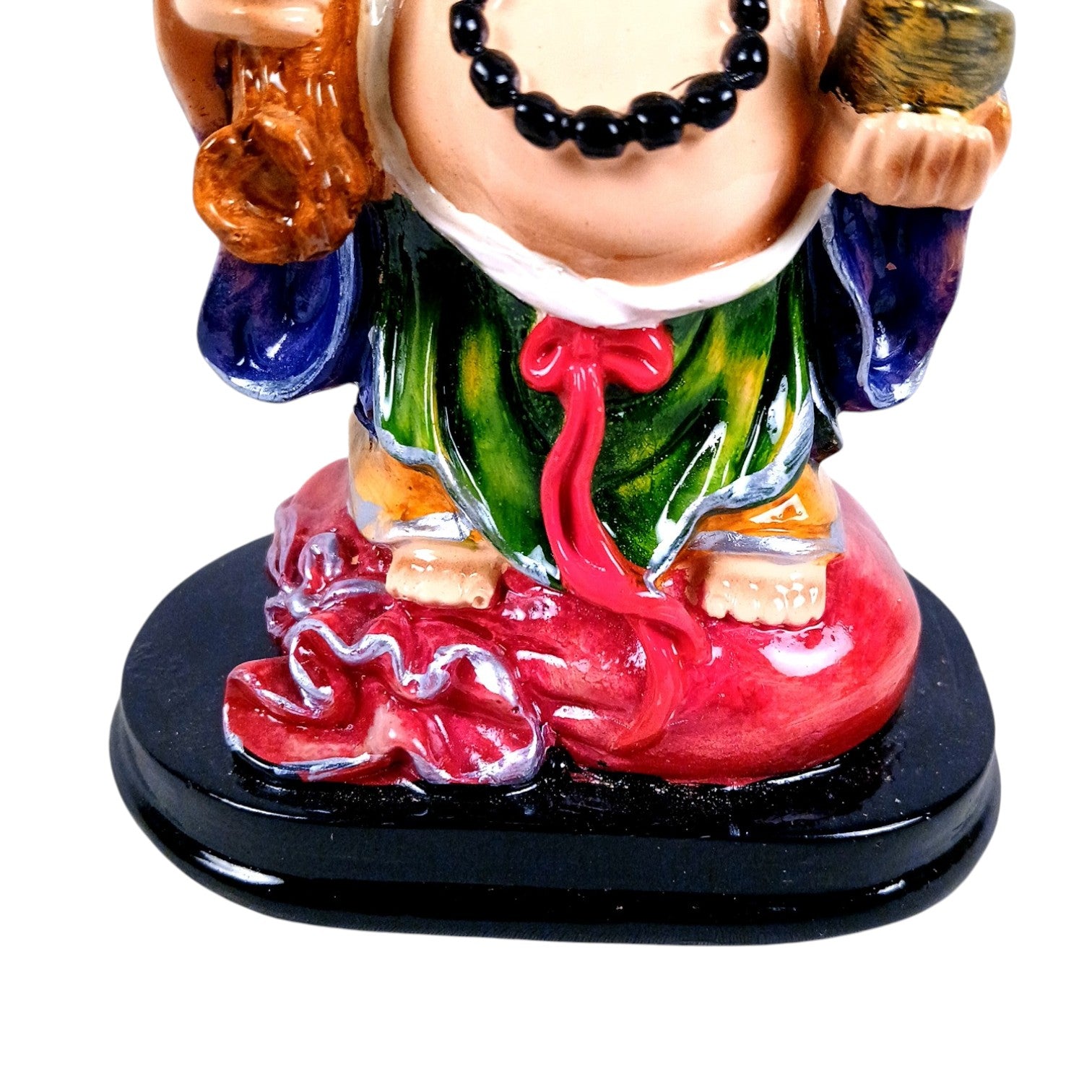 Buddha Showpiece with Rustic Look | Feng Shui Decor - For Good Luck, Home, Table, Office Decor & Gift- Fo Health Wealth And Prodperirty - 6 Inch - Apkamart