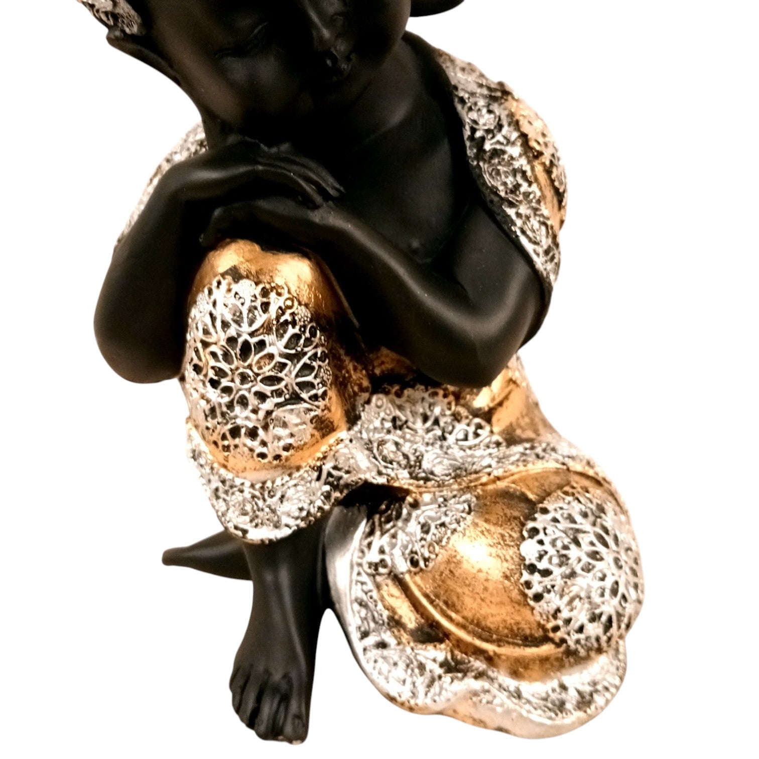 Buddha Statues | Lord Gautam Buddha Sitting Pose Idol Showpiece - For Living room, Home, Table, Shelf, Office Décor | Housewarming & Birthday Gift - 10 Inch - Apkamart