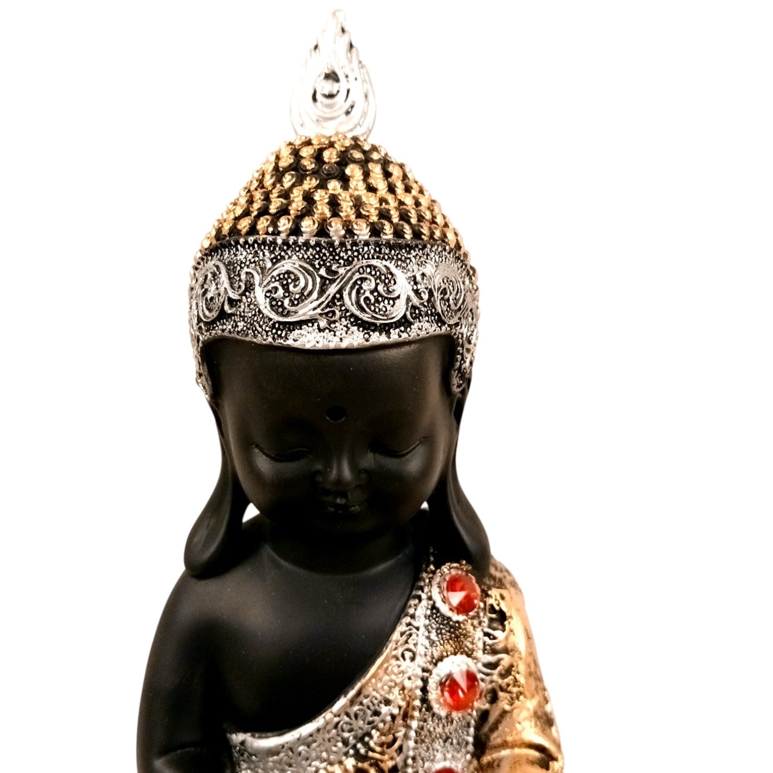 Buddha Statues | Lord Gautam Buddha Idol Sitting Pose Showpiece - For Living room, Home, Table, Shelf, Office Décor | Housewarming & Birthday Gift - 10 Inch - Apkamart