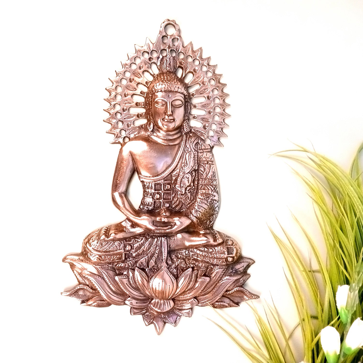 Lord Buddha Wall Hanging - Meditating Design | Bhagwan Buddha Wall Decor - for Home, Gifts & Office Decor | Spiritual Decor - 16 Inch - Apkamart