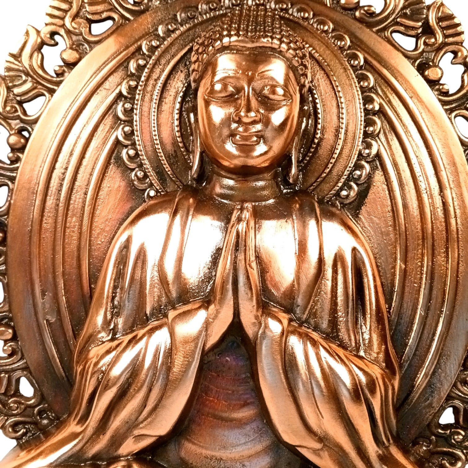 Buddha Wall Hanging | Religious Wall Idol | Antique Finish Decorative Buddha Face for Home, Office & Meditation Space - 23 Inch - Apkamart