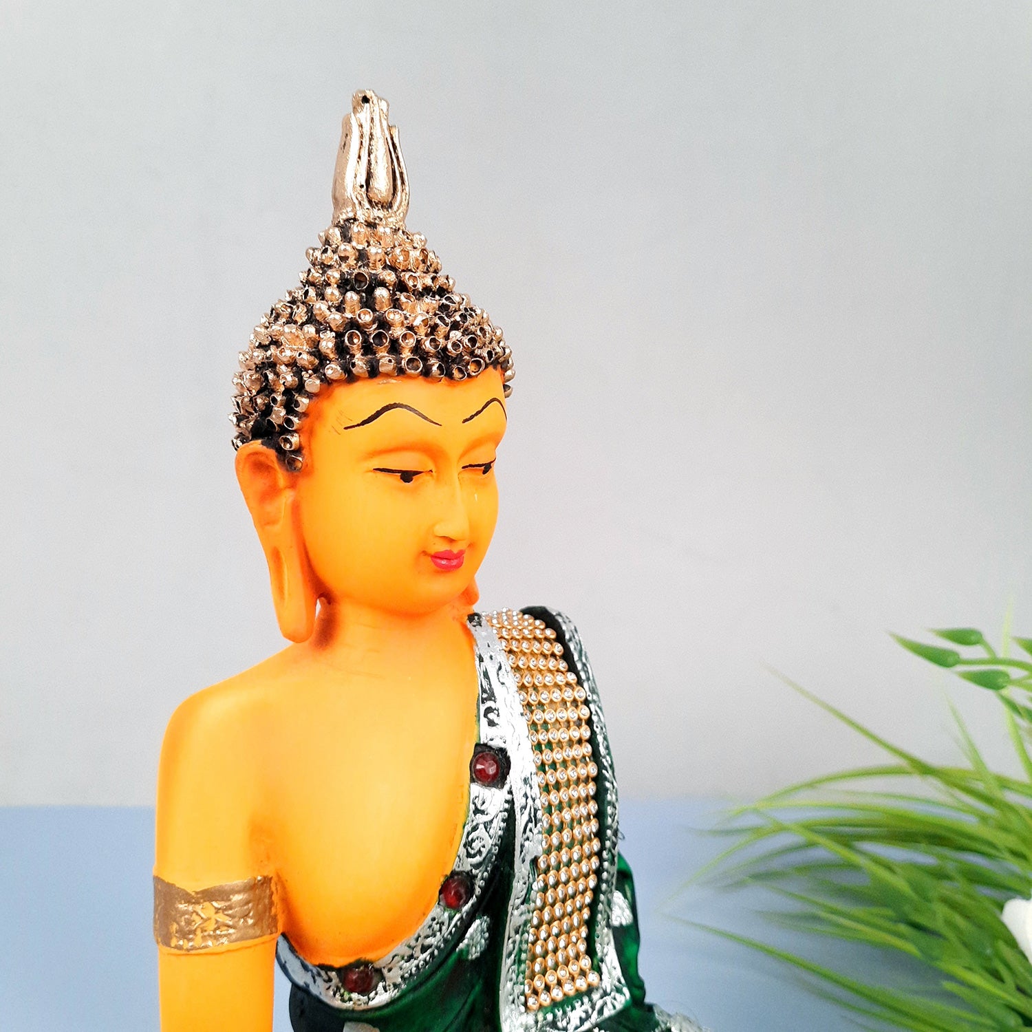 Buddha Showpiece - for Home  & Garden Decor - 10 Inch - ApkaMart