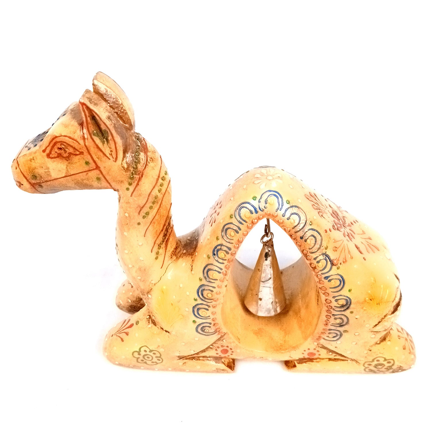 Camel Showpiece | Camel With Bell Statue | Animal Figurines - for Vastu, Showpieces for Home Table, Living Room Decor & Gifts - 8 Inch - Apkamart