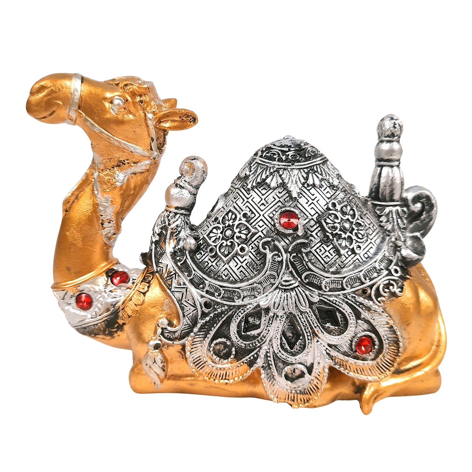 Camel Sitting Showpiece | Decorative Camel Statue for Home Décor & Vastu | Animal Figurine for Living Room, Table & Gifting - 8 Inch - Apkamart