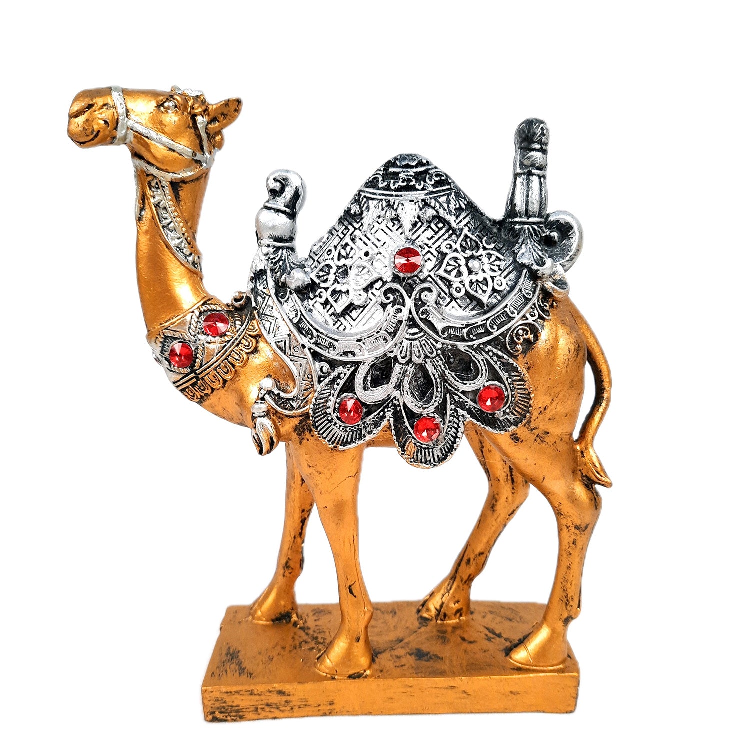 Camel Showpiece | Decorative Camel Statue for Home Decor & Vastu | Animal Figurine for Living Room, Table & Gifting - 9 Inch - Apkamart
