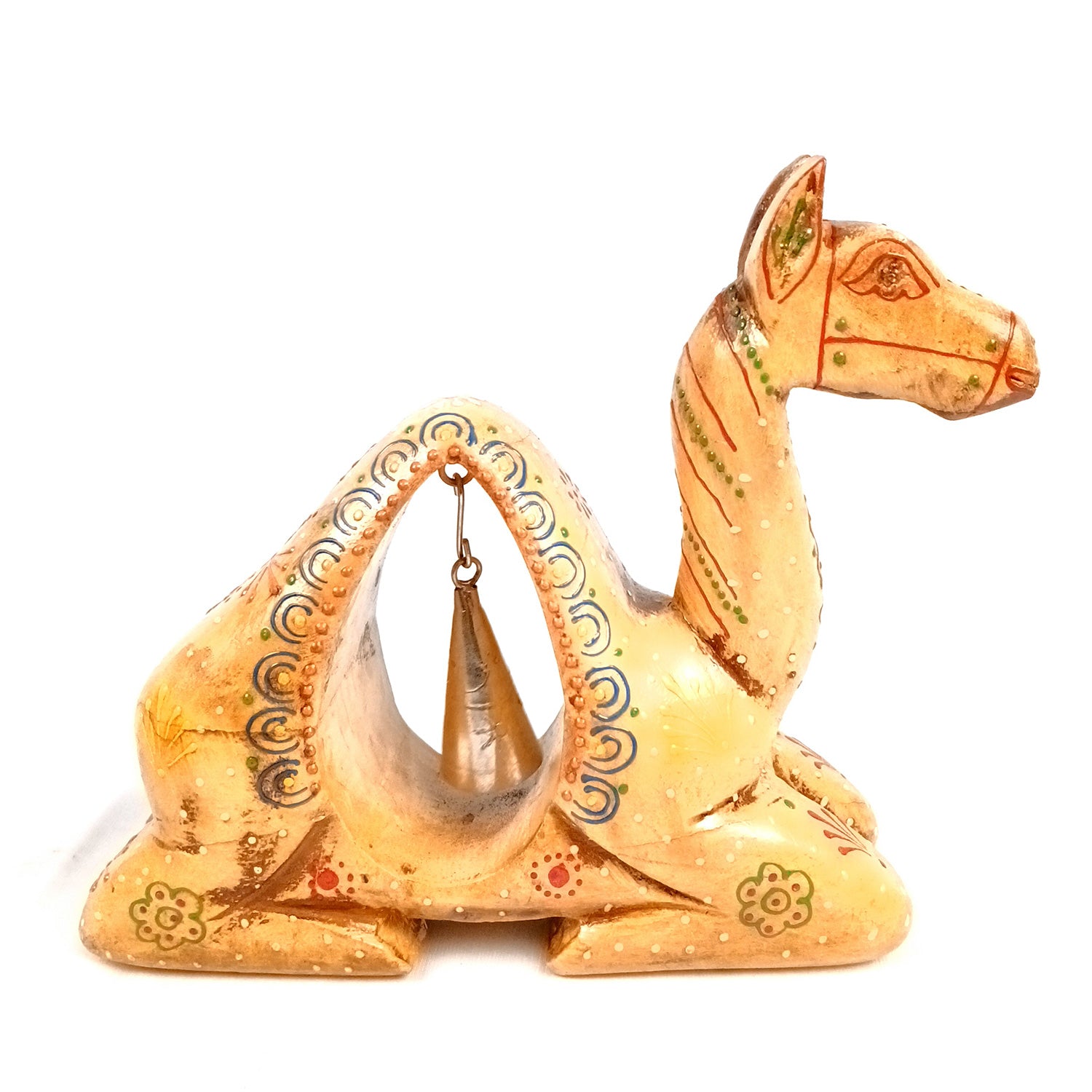 Camel Showpiece | Camel With Bell Statue | Animal Figurines - for Vastu, Showpieces for Home Table, Living Room Decor & Gifts - 8 Inch - Apkamart